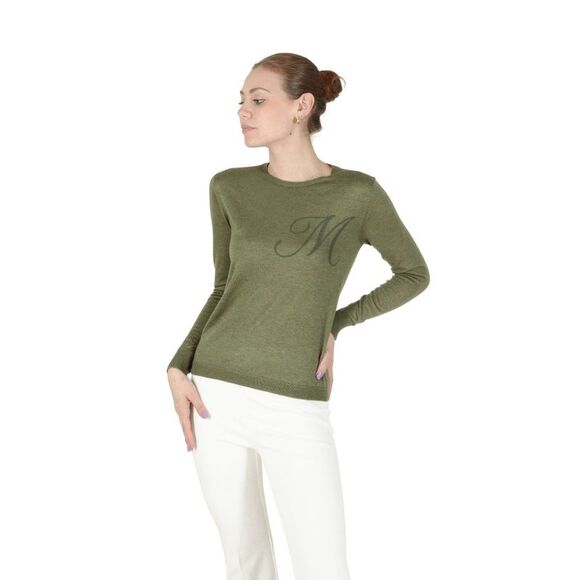 Dee Ocleppo Cashmere Crew Neck Pullover Sweater Women Green Sweaters - Picture 3 of 7